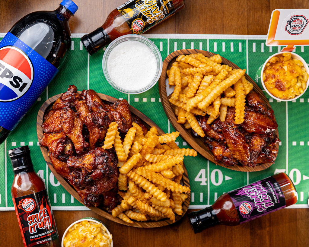 Super Bowl Wings Near Me Sienna Wings Sienna Sauce Delicious Mac & Cheese Near Me Chicken Wings Combo Restaurants in Harvest Market Chicken Wings and Fries Near Me